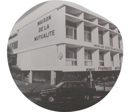 Maison de la Mutualité, à Lorient, en 1984.